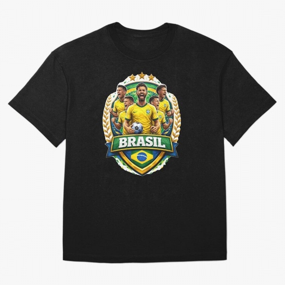 Brazil Football National Team Pride- Brazil Soccer Graphics Classic T-Shirt Celebrate Soccer Greatness during FIFA World Cup 2026 Group Stage Spirit, with Spain, Messi, Tournament Hype, Historic Matchups, Family Viewing Parties and Global Sports