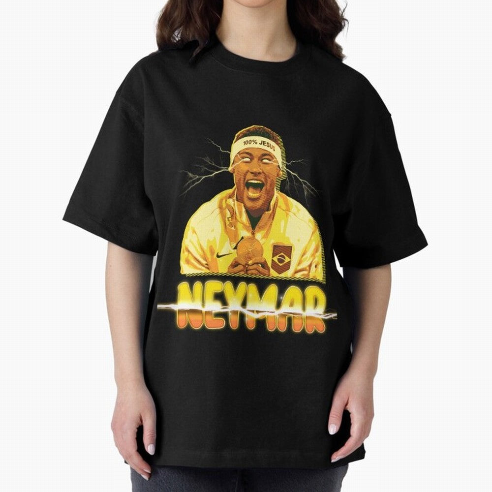 Neymar Jr Art Classic T-Shirt Celebrate Unforgettable Nights in Match Day Hype around FIFA World Cup 2026, Mbappe, Argentina, Global Supporter Spirit, Legendary Goals, National Colors and Tournament Celebration; Made for Die Hard Supporters, Soccer