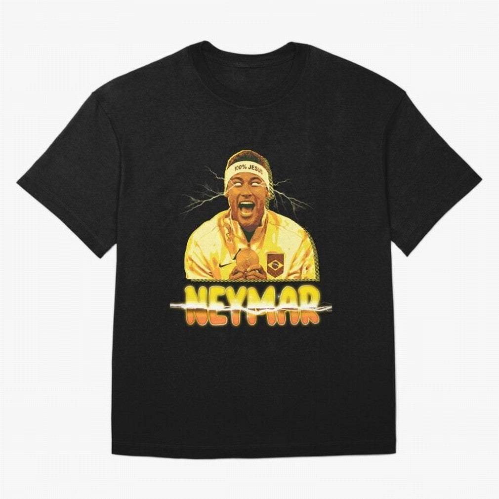 Neymar Jr Art Classic T-Shirt Celebrate Unforgettable Nights in Match Day Hype around FIFA World Cup 2026, Mbappe, Argentina, Global Supporter Spirit, Legendary Goals, National Colors and Tournament Celebration; Made for Die Hard Supporters, Soccer