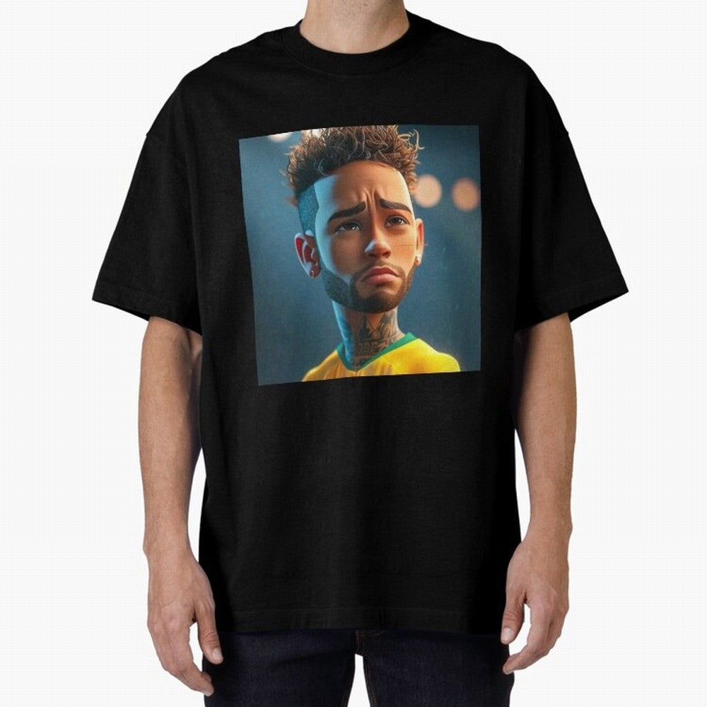 Neymar Jr cartoon picture Classic T-Shirt Feel the Trophy Chase of the FIFA World Cup 2026 Group Stage Journey through Messi Highlights, Brazil Pride, Game Day Rituals, Football Legends, Country Pride and the Road to the Final; Perfect for Fans,