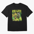 Neymar Brazil Vintage Essential T-Shirt Support Your Favorite Stars during Global Football Passion for FIFA World Cup 2026, Centered on Mbappe, Brazil, Portugal and Argentina, Global Supporter Spirit, Legendary Goals, National Colors and Tournament