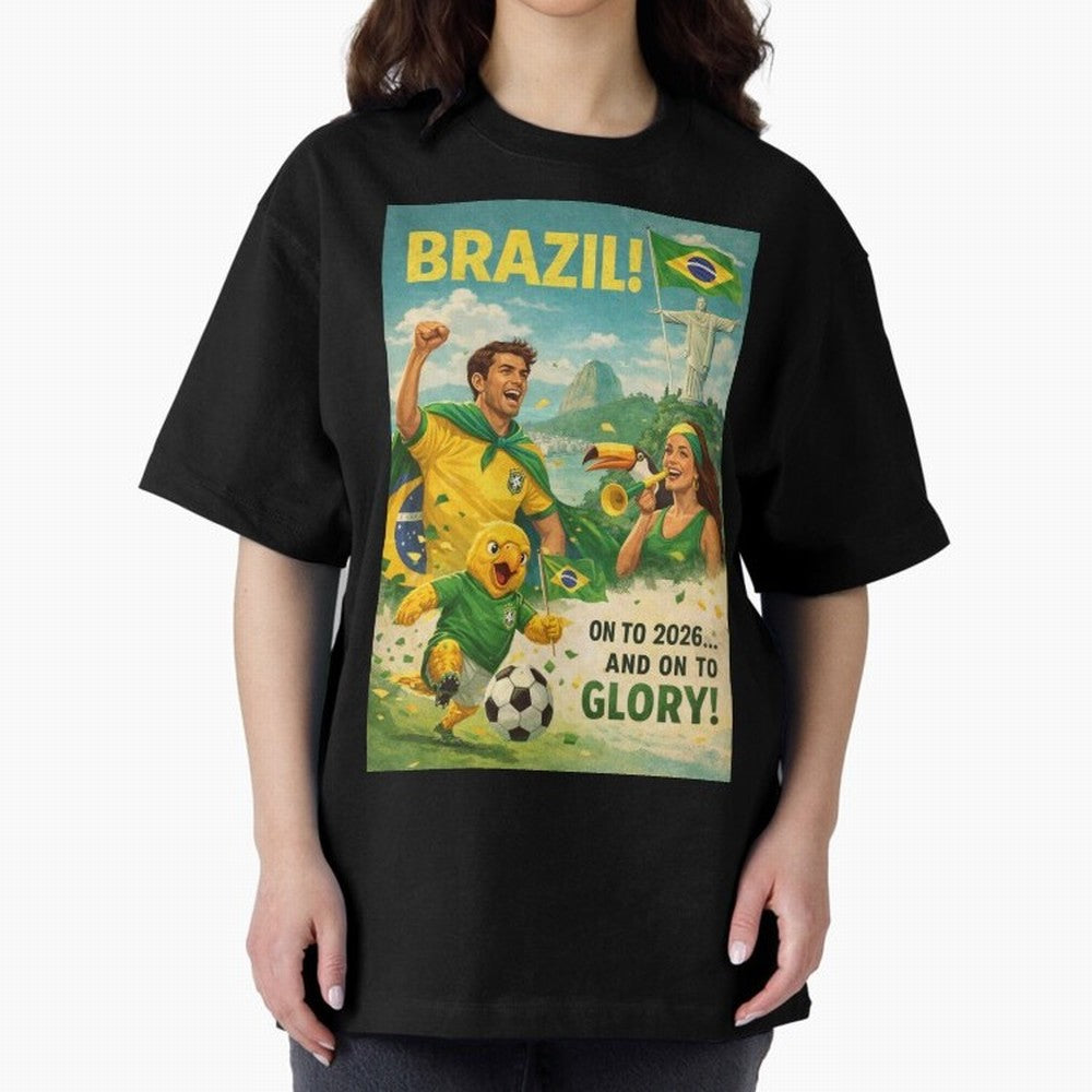 Brazil Rio de Janeiro Christ the Redeemer Sugarloaf Mountain FIFA World Cup 2026 Football Celebration Classic T-Shirt Feel International Energy from Global Football Passion for FIFA World Cup 2026, Connected to Haaland and Mbappe, Spain, Supporter