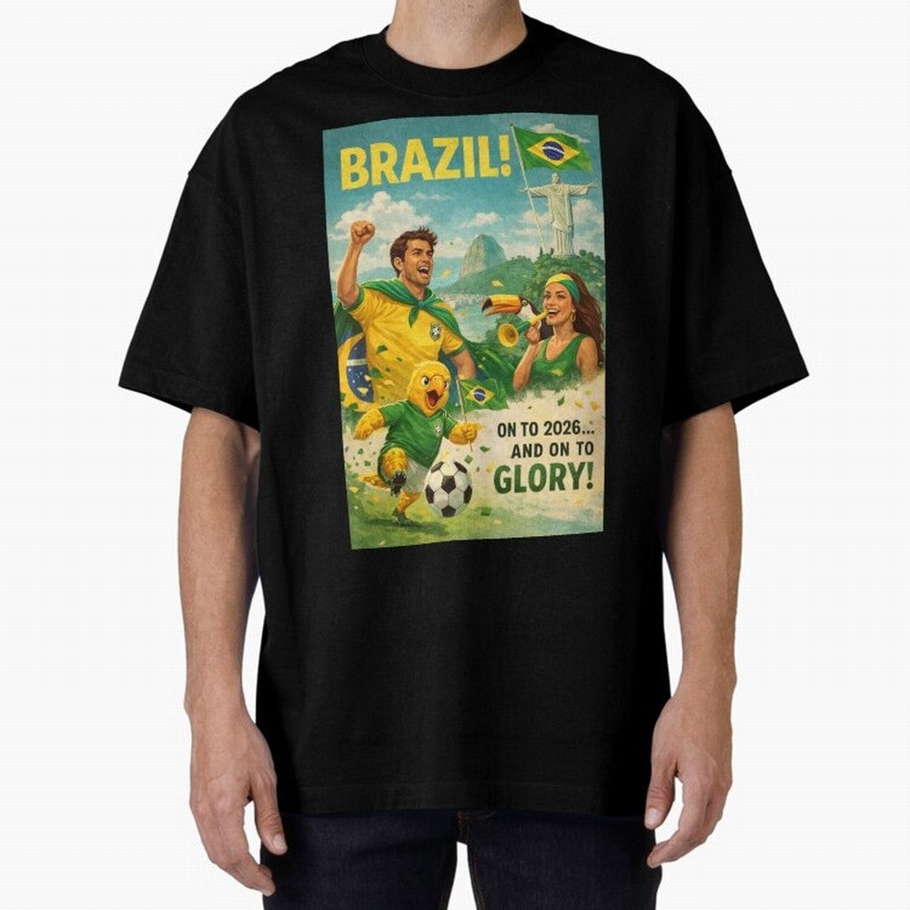 Brazil Rio de Janeiro Christ the Redeemer Sugarloaf Mountain FIFA World Cup 2026 Football Celebration Classic T-Shirt Feel International Energy from Global Football Passion for FIFA World Cup 2026, Connected to Haaland and Mbappe, Spain, Supporter