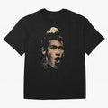 Young Neymar Illustration Oversized T-Shirt Bring Legendary Rivalry Energy to Global Football Passion for FIFA World Cup 2026, Inspired by Neymar, Haaland and Cristiano Ronaldo, Germany, Stadium Memories, Football Loyalty, International Chants and
