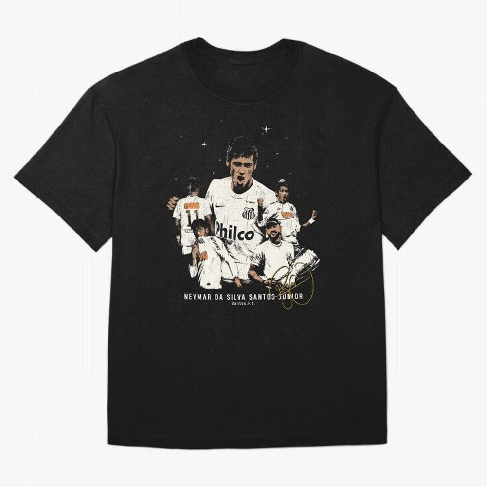 Neymar Illustration Classic T-Shirt Feel the Trophy Chase of FIFA World Cup 2026 USA Canada Mexico Spirit, Inspired by Brazil, CR7 and Messi, Football Passion, Legendary Performances, Festival Vibes and Supporter Community; Made for Die Hard