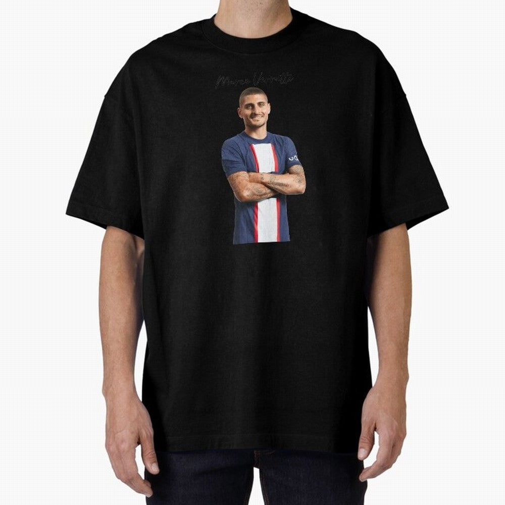 Marco Verratti Classic T-Shirt Celebrate Rivalries and Pride in FIFA World Cup 2026 Group Stage Spirit, Centered on England, Messi and Cristiano Ronaldo, Global Supporter Spirit, Legendary Goals, National Colors and Tournament Celebration; Ideal