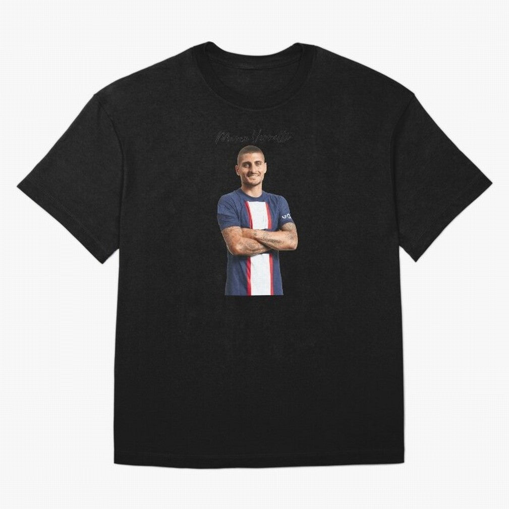 Marco Verratti Classic T-Shirt Celebrate Rivalries and Pride in FIFA World Cup 2026 Group Stage Spirit, Centered on England, Messi and Cristiano Ronaldo, Global Supporter Spirit, Legendary Goals, National Colors and Tournament Celebration; Ideal