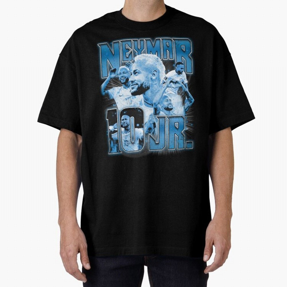 Neymar Jr. Bootleg Classic T-Shirt Celebrate Unforgettable Nights in FIFA World Cup 2026 USA Canada Mexico for Fans of Neymar and France and Portugal, Bringing Sports Nostalgia, International Competition, Famous Players and Unforgettable Victories;