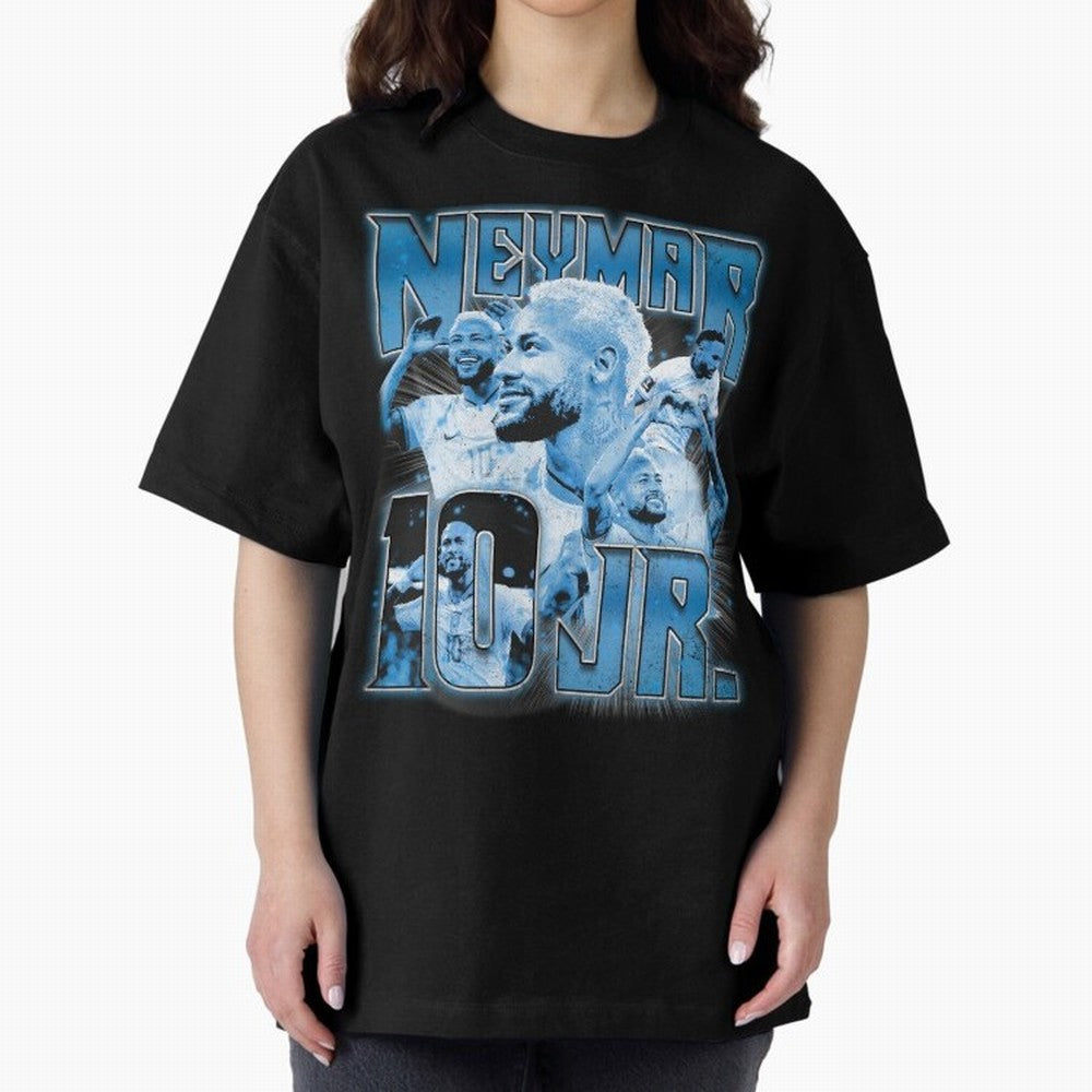 Neymar Jr. Bootleg Classic T-Shirt Celebrate Unforgettable Nights in FIFA World Cup 2026 USA Canada Mexico for Fans of Neymar and France and Portugal, Bringing Sports Nostalgia, International Competition, Famous Players and Unforgettable Victories;