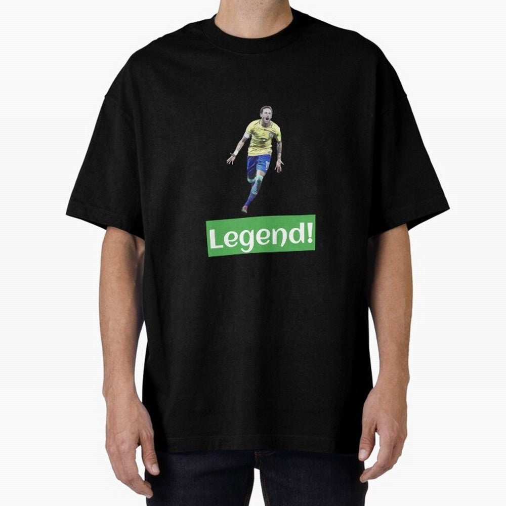 neymar art - neymar illustration T Shirt Oversized T-Shirt Show Fan Pride Across FIFA World Cup 2026 Spirit, Capturing Netherlands, Messi, Neymar and Mbappe, Vintage Soccer Flavor, Modern Football Stars, National Flags and Final Night Emotion;
