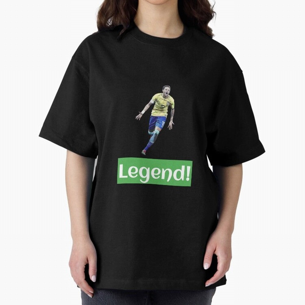 neymar art - neymar illustration T Shirt Oversized T-Shirt Show Fan Pride Across FIFA World Cup 2026 Spirit, Capturing Netherlands, Messi, Neymar and Mbappe, Vintage Soccer Flavor, Modern Football Stars, National Flags and Final Night Emotion;