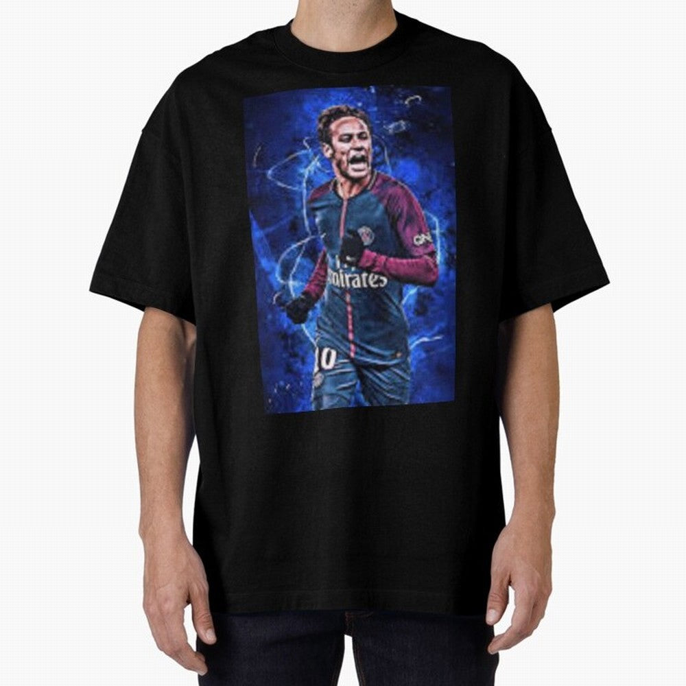 neymar jr art Oversized T-Shirt Celebrate the Stars of FIFA World Cup 2026 USA Canada Mexico Spirit, Made for Brazil, Messi and Cristiano Ronaldo, Fan Favorite Moments, National Team Passion, Big Match Drama and Soccer History; Built for Supporters
