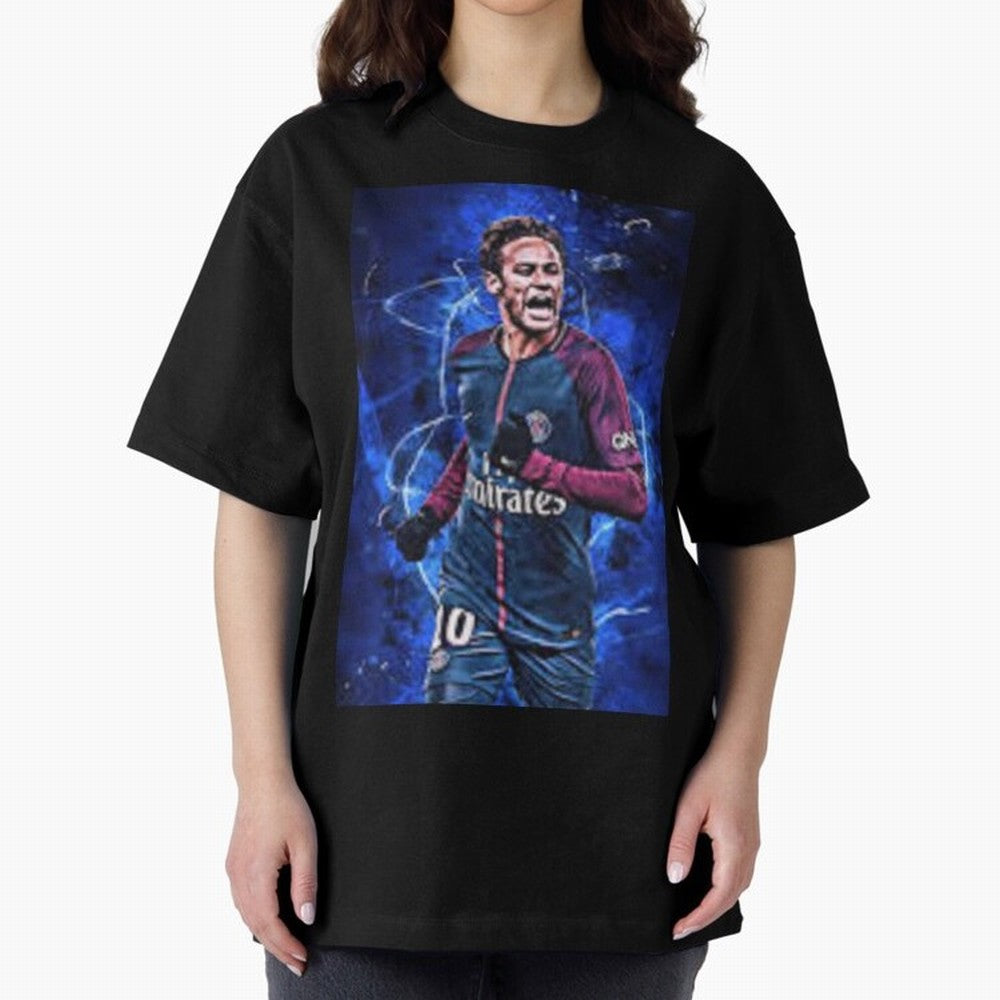 neymar jr art Oversized T-Shirt Celebrate the Stars of FIFA World Cup 2026 USA Canada Mexico Spirit, Made for Brazil, Messi and Cristiano Ronaldo, Fan Favorite Moments, National Team Passion, Big Match Drama and Soccer History; Built for Supporters
