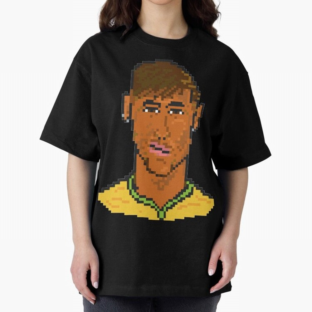 Neymar Jr Oversized T-Shirt Keep the Match Day Mood of the FIFA World Cup 2026 USA Canada Mexico Journey through CR7 Highlights, England Pride, Classic Soccer Heritage, Championship Pressure, Fan Loyalty and International Pride; Perfect for