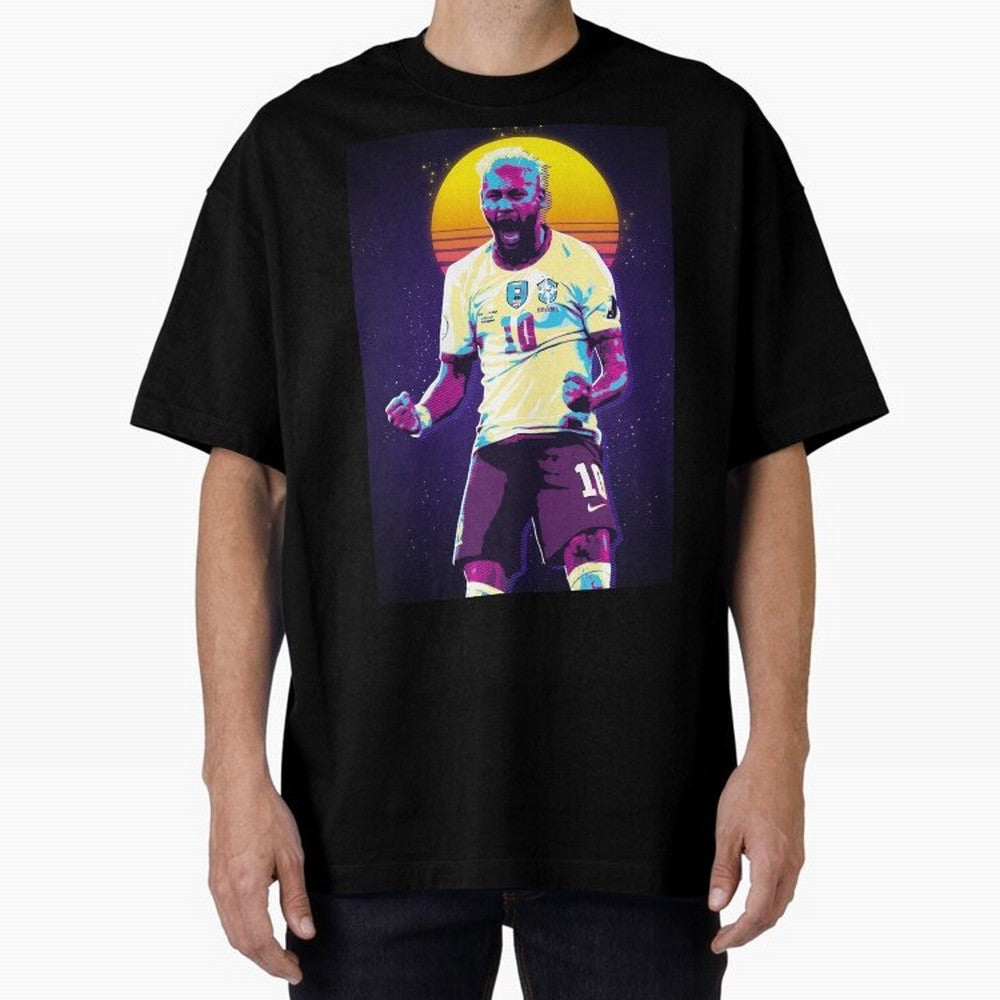 Neymar Jr selebration retro 80s Classic T-Shirt Cheer for FIFA World Cup 2026 Spirit, Highlighting England, Messi, CR7 and Mbappe, Championship Spirit, Famous Goals, Roaring Crowds and International Football Unity; Perfect for Supporters Who Want