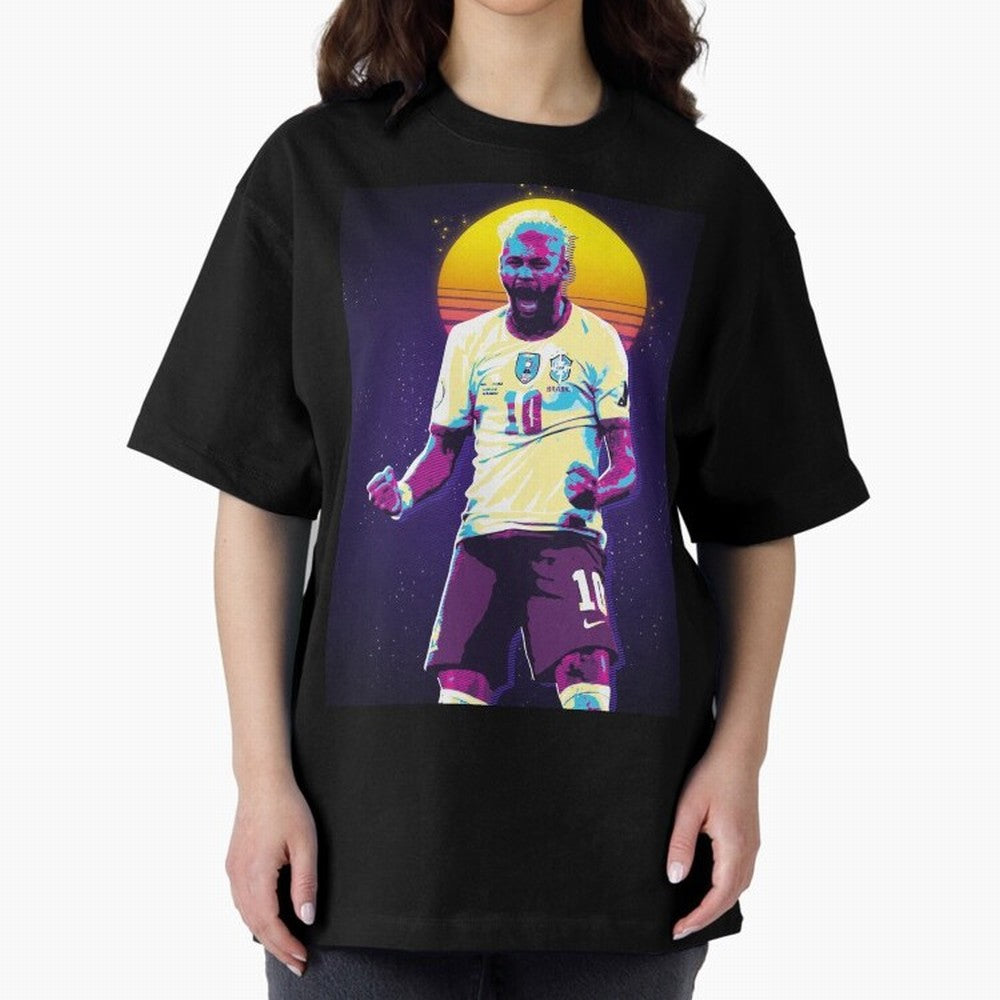 Neymar Jr selebration retro 80s Classic T-Shirt Cheer for FIFA World Cup 2026 Spirit, Highlighting England, Messi, CR7 and Mbappe, Championship Spirit, Famous Goals, Roaring Crowds and International Football Unity; Perfect for Supporters Who Want