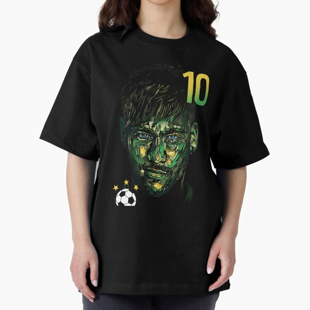 Neymar Jr. Oversized T-Shirt Bring Stadium Energy to Global Football Passion for FIFA World Cup 2026 Group Stage, Connected to Neymar, Haaland and Cristiano Ronaldo, Brazil, Football Passion, Legendary Performances, Festival Vibes and Supporter