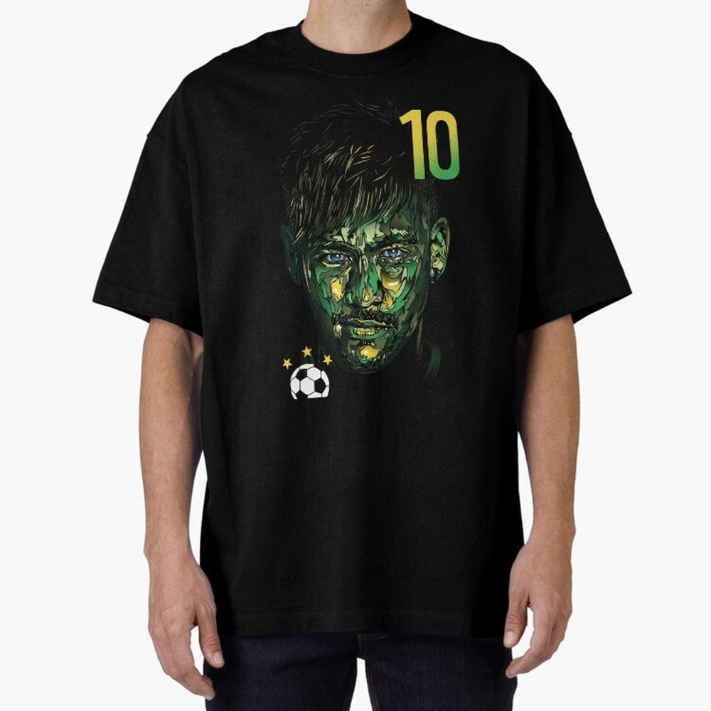 Neymar Jr. Oversized T-Shirt Bring Stadium Energy to Global Football Passion for FIFA World Cup 2026 Group Stage, Connected to Neymar, Haaland and Cristiano Ronaldo, Brazil, Football Passion, Legendary Performances, Festival Vibes and Supporter