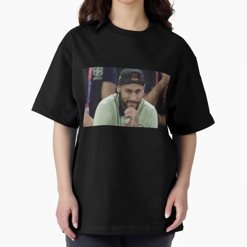 Neymar Jr Oversized T-Shirt Remember Iconic Moments from FIFA World Cup 2026 Group Stage Driven by CR7 and Messi, France and Portugal Energy, Global Supporter Spirit, Legendary Goals, National Colors and Tournament Celebration; Ideal for Football