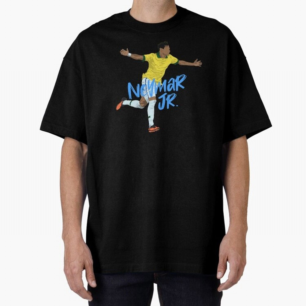 Neymar Jr. Classic T-Shirt Celebrate Supporters United by Global Football Passion for FIFA World Cup 2026, with Haaland and Mbappe, England and Germany, Sports Nostalgia, International Competition, Famous Players and Unforgettable Victories; Ideal