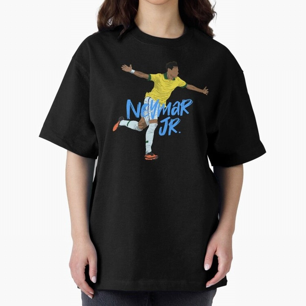 Neymar Jr. Classic T-Shirt Celebrate Supporters United by Global Football Passion for FIFA World Cup 2026, with Haaland and Mbappe, England and Germany, Sports Nostalgia, International Competition, Famous Players and Unforgettable Victories; Ideal
