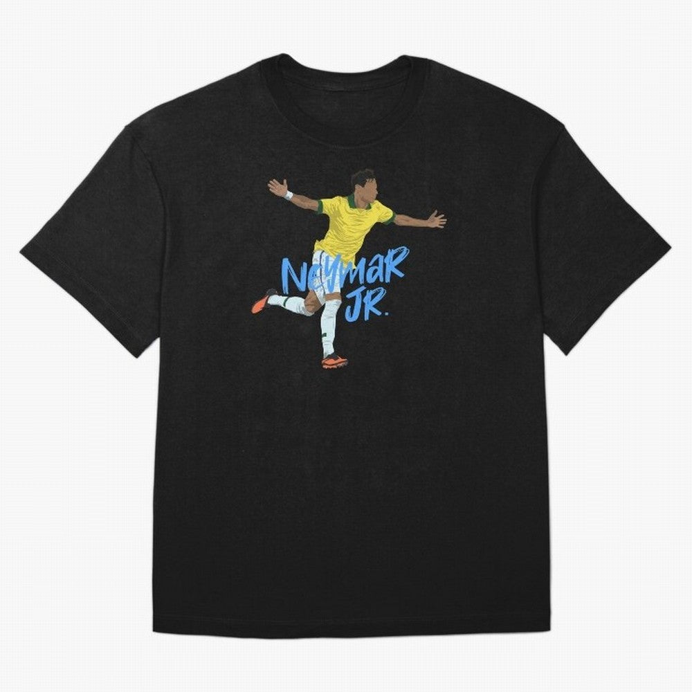 Neymar Jr. Classic T-Shirt Celebrate Supporters United by Global Football Passion for FIFA World Cup 2026, with Haaland and Mbappe, England and Germany, Sports Nostalgia, International Competition, Famous Players and Unforgettable Victories; Ideal
