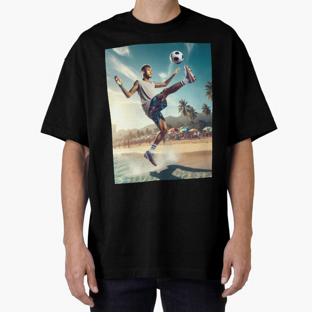 Neymar Junior Playing on Beach Classic T-Shirt Celebrate the Next Chapter of FIFA World Cup 2026 USA Canada Mexico with Neymar, France and Portugal Energy, Champion Mindset, Group Stage Buzz, Knockout Tension and Passionate Fan Culture; Made for