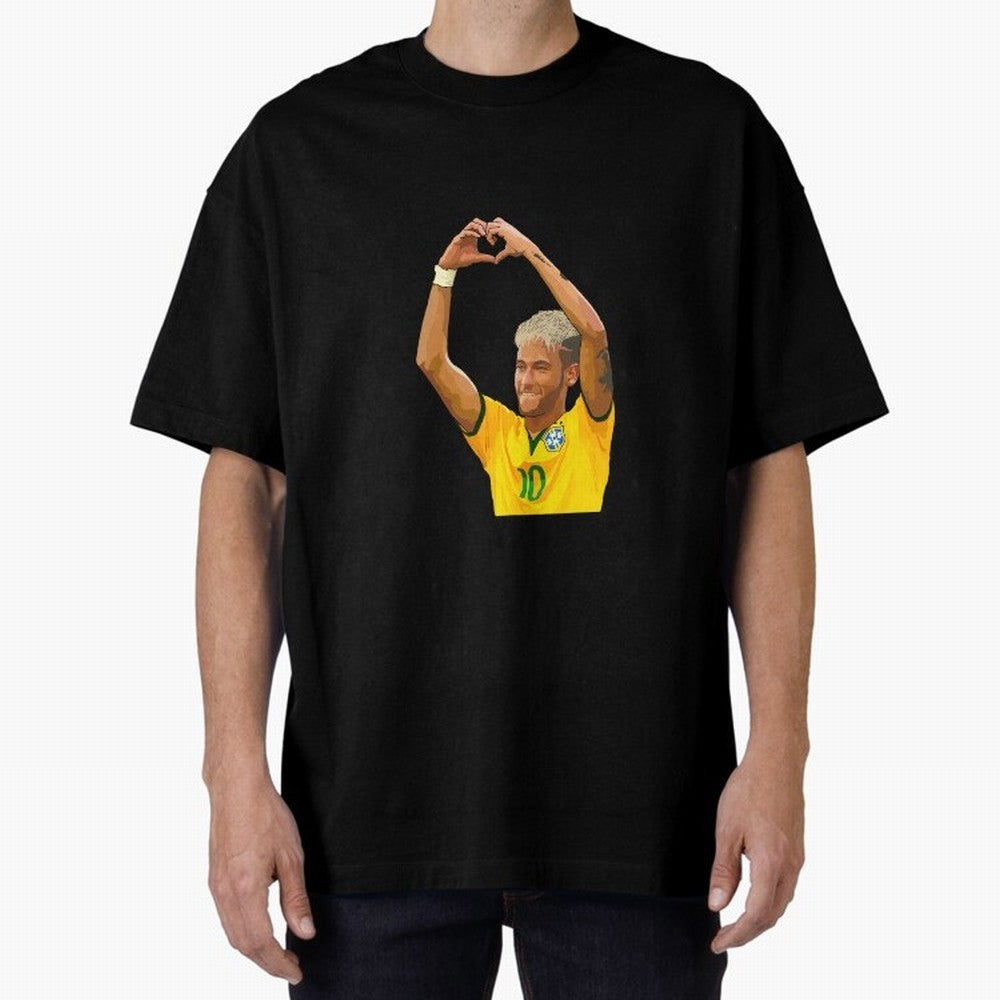 Love Soccer Oversized T-Shirt Elevate the FIFA World Cup 2026 Journey through CR7 and Messi Highlights, Argentina and Brazil Pride, Sports Nostalgia, International Competition, Famous Players and Unforgettable Victories; Perfect for Supporters Who