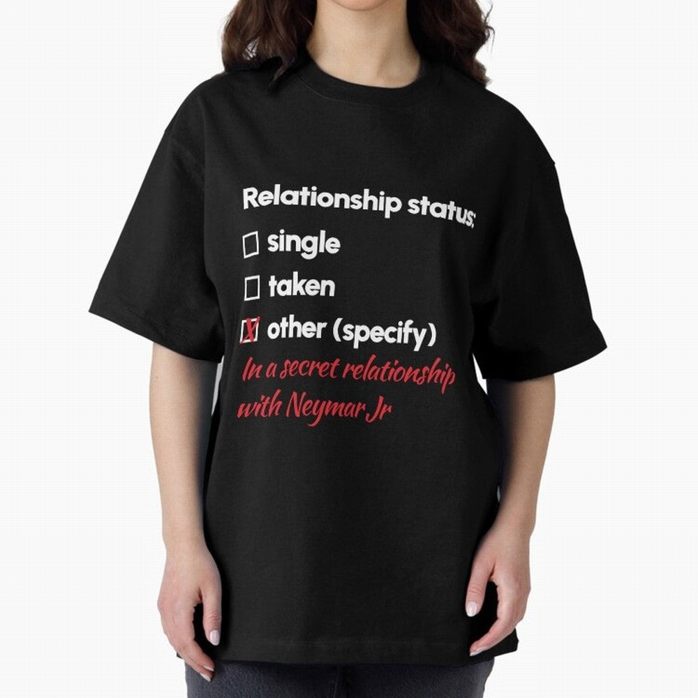 Neymar Jr - Relationship 2 Oversized T-Shirt Stand with FIFA World Cup 2026 Group Stage Spirit, Celebrating Netherlands, Messi, CR7 and Mbappe, Classic Soccer Heritage, Championship Pressure, Fan Loyalty and International Pride; Ideal for Fans Who