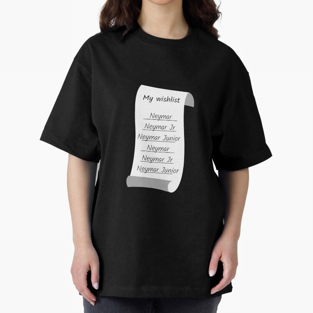 My Wishlist Neymar Jr Neymar Neymar Junior Oversized T-Shirt Fuel Your Fan Pride for FIFA World Cup 2026 USA Canada Mexico Highlighting Neymar, Haaland and Cristiano Ronaldo, Spain Energy, Stadium Memories, Football Loyalty, International Chants