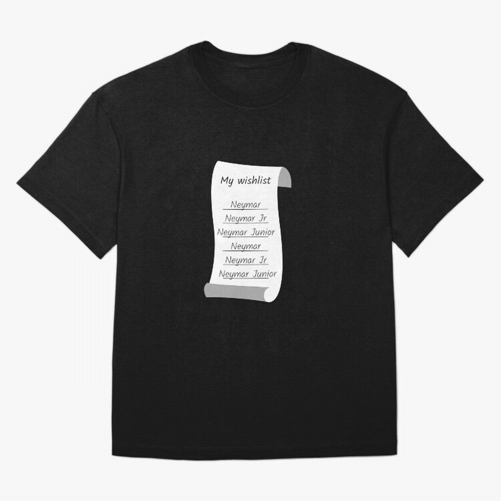 My Wishlist Neymar Jr Neymar Neymar Junior Oversized T-Shirt Fuel Your Fan Pride for FIFA World Cup 2026 USA Canada Mexico Highlighting Neymar, Haaland and Cristiano Ronaldo, Spain Energy, Stadium Memories, Football Loyalty, International Chants