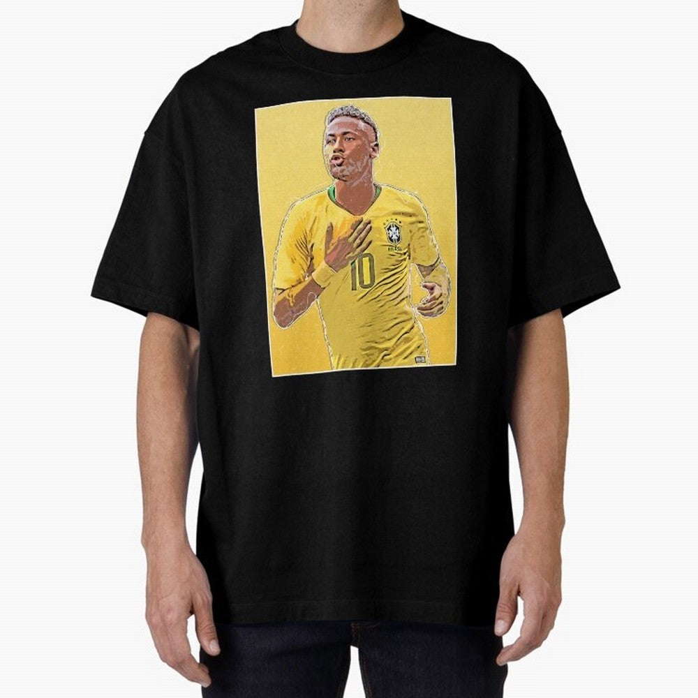 Neymar Oversized T-Shirt Discover FIFA World Cup 2026 USA Canada Mexico Inspired by Messi and Cristiano Ronaldo, Spain and Netherlands Energy, Worldwide Fan Energy, Dramatic Goals, Stadium Lights and Championship Celebrations; Made for Collectors