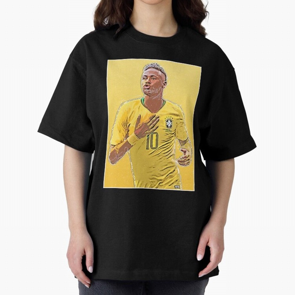 Neymar Oversized T-Shirt Discover FIFA World Cup 2026 USA Canada Mexico Inspired by Messi and Cristiano Ronaldo, Spain and Netherlands Energy, Worldwide Fan Energy, Dramatic Goals, Stadium Lights and Championship Celebrations; Made for Collectors