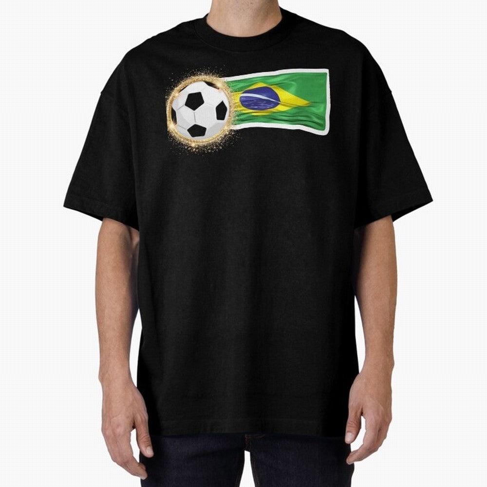 BRAZIL - BRAZILIAN FOOTBALL STICKER Classic T-Shirt Remember Global Football Passion for FIFA World Cup 2026 USA Canada Mexico, Driven by Cristiano Ronaldo, Haaland and CR7, Spain, Game Day Rituals, Football Legends, Country Pride and the Road to