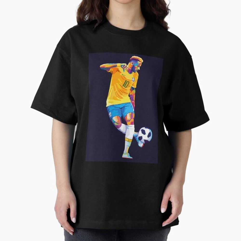 Neymar Jr Wpap pop art Oversized T-Shirt Show Support during FIFA World Cup 2026 Spirit, Capturing Portugal, Neymar, Worldwide Fan Energy, Dramatic Goals, Stadium Lights and Championship Celebrations; Perfect for Fans, Collectors, Family
