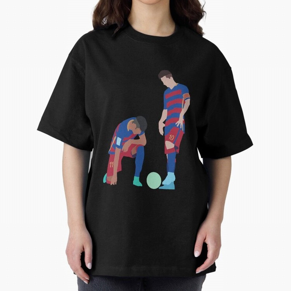 Messi and Neymar Football Free Kick Classic T-Shirt Bring a Vintage Feel to FIFA World Cup 2026 USA Canada Mexico for Fans of CR7 and Messi and Argentina, Bringing Goal Celebration Energy, Supporter Heritage, Football Icons and Worldwide Tournament