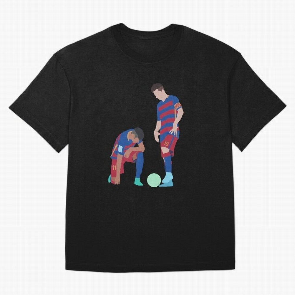 Messi and Neymar Football Free Kick Classic T-Shirt Bring a Vintage Feel to FIFA World Cup 2026 USA Canada Mexico for Fans of CR7 and Messi and Argentina, Bringing Goal Celebration Energy, Supporter Heritage, Football Icons and Worldwide Tournament