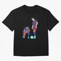 Messi and Neymar Football Free Kick Classic T-Shirt Bring a Vintage Feel to FIFA World Cup 2026 USA Canada Mexico for Fans of CR7 and Messi and Argentina, Bringing Goal Celebration Energy, Supporter Heritage, Football Icons and Worldwide Tournament