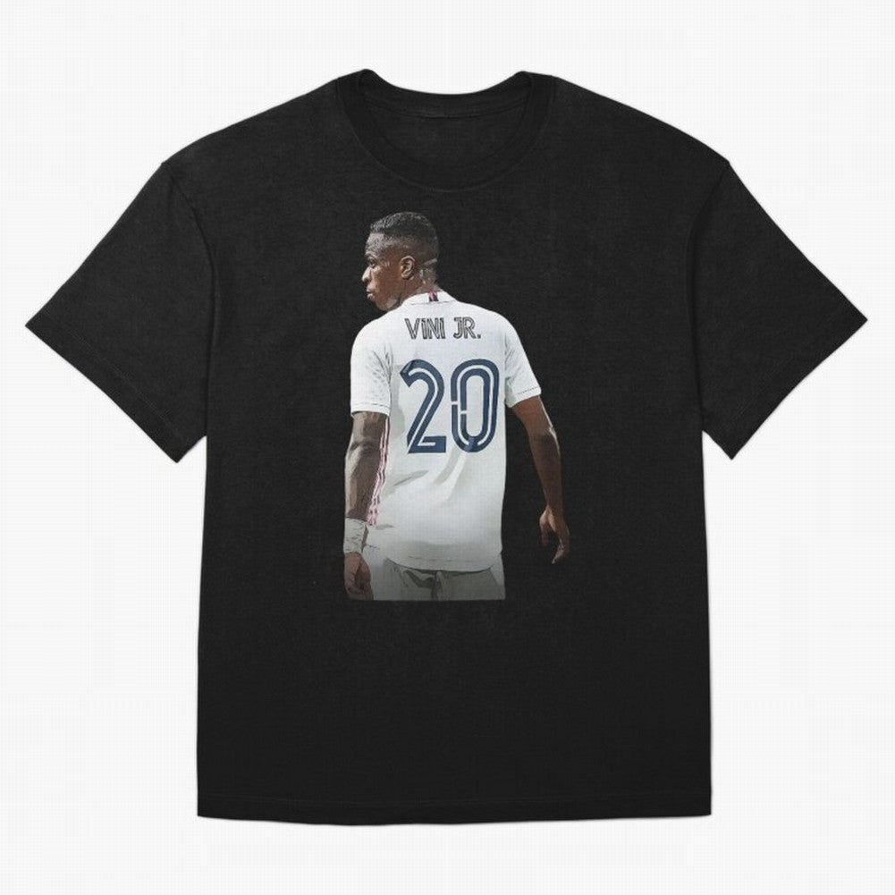 Vinicius Jr 20 - Madrid Classic T-Shirt Celebrate the Stars of FIFA World Cup 2026 Group Stage Highlighting Messi, Neymar and Mbappe, Brazil, Portugal and Argentina Energy, Sports Nostalgia, International Competition, Famous Players and