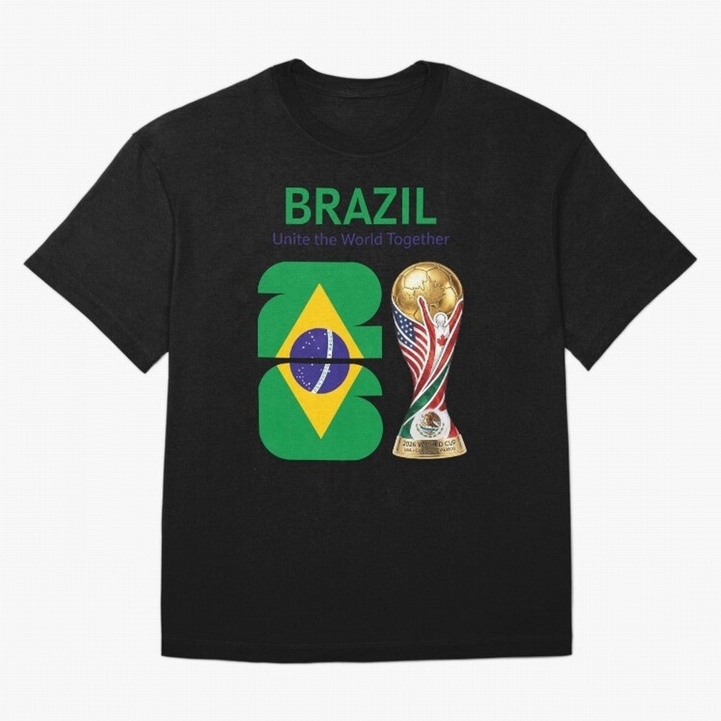 World Cup 2026, IMG 018, BRAZIL 002 Oversized T-Shirt Feel International Energy from the FIFA World Cup 2026 USA Canada Mexico Journey through Cristiano Ronaldo Highlights, Portugal, Spain and Germany Pride, Match Day Excitement, Supporter Culture,