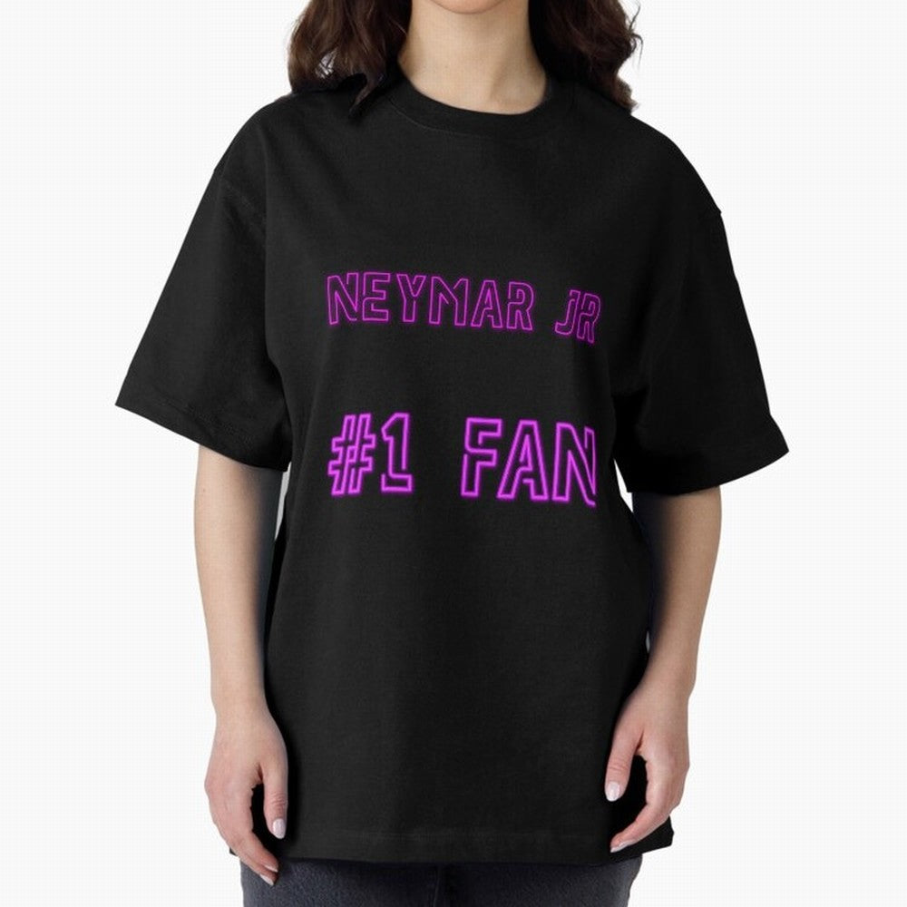 Neymar Jr #1 fan Oversized T-Shirt Show Passion for the Stars of the FIFA World Cup 2026 Journey through Mbappe and Neymar Highlights, France and Portugal Pride, Classic Soccer Heritage, Championship Pressure, Fan Loyalty and International Pride;