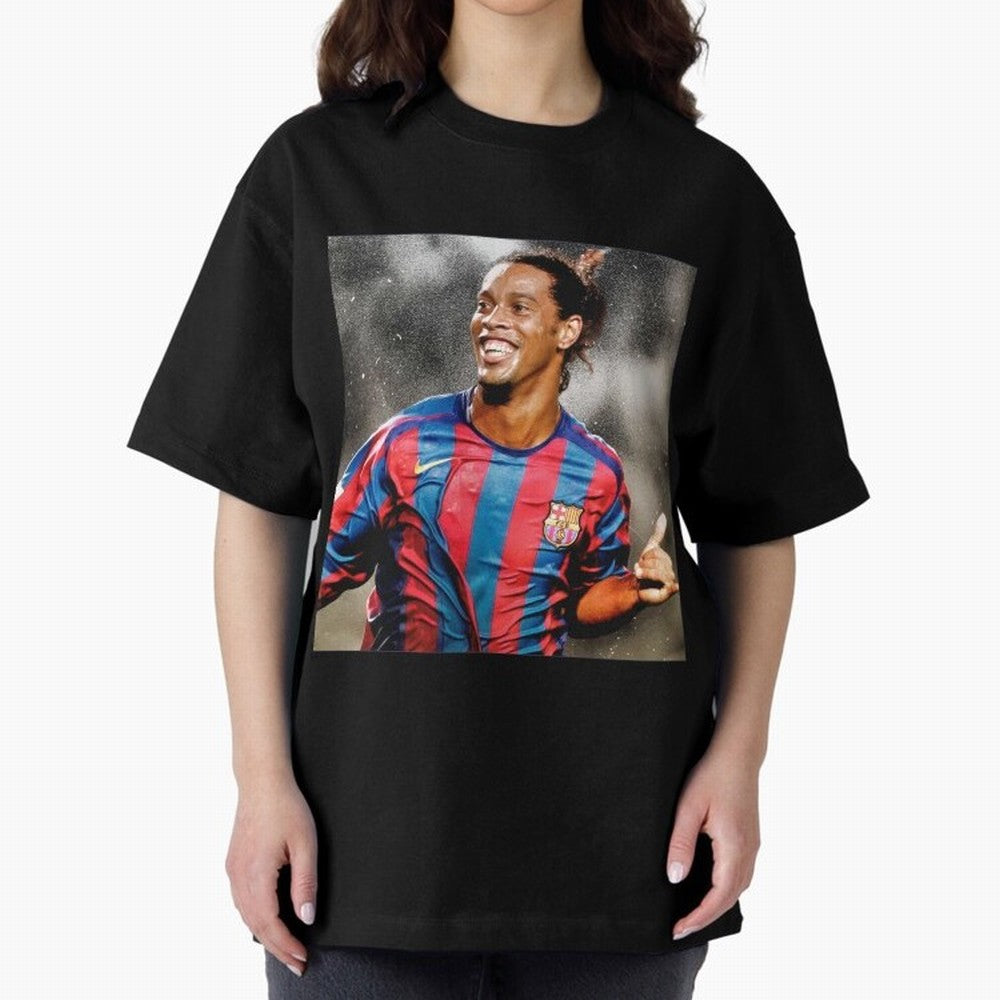 ronaldinho Classic T-Shirt Relive the Noise and Pride of Global Football Passion for FIFA World Cup 2026 USA Canada Mexico, Inspired by Haaland and Mbappe, Spain, Stadium Chants, National Pride, Trophy Dreams and Unforgettable Football Memories;