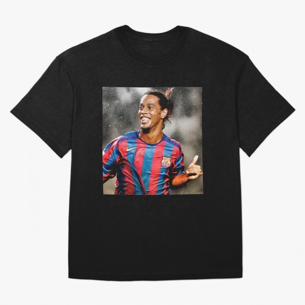 ronaldinho Classic T-Shirt Relive the Noise and Pride of Global Football Passion for FIFA World Cup 2026 USA Canada Mexico, Inspired by Haaland and Mbappe, Spain, Stadium Chants, National Pride, Trophy Dreams and Unforgettable Football Memories;