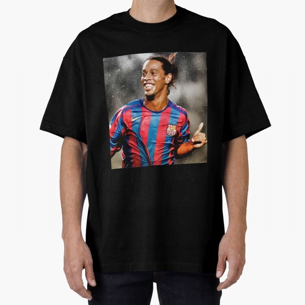 ronaldinho Classic T-Shirt Relive the Noise and Pride of Global Football Passion for FIFA World Cup 2026 USA Canada Mexico, Inspired by Haaland and Mbappe, Spain, Stadium Chants, National Pride, Trophy Dreams and Unforgettable Football Memories;