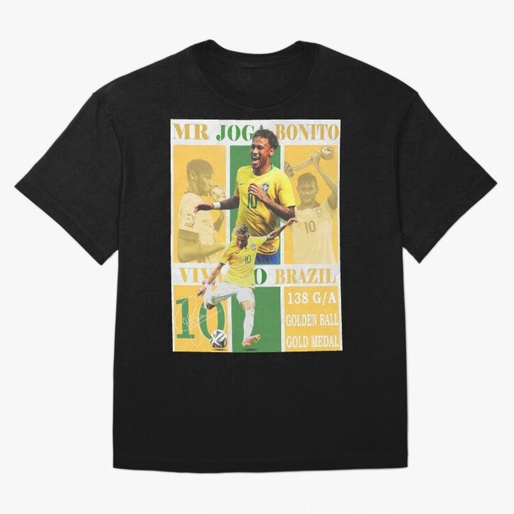 Neymar Jr Brazil National Team Soccer Poster - Iconic Selecao Art Print Classic T-Shirt Celebrate FIFA World Cup 2026 USA Canada Mexico for Fans of Mbappe and Neymar and France and Portugal, Bringing Football Passion, Legendary Performances,