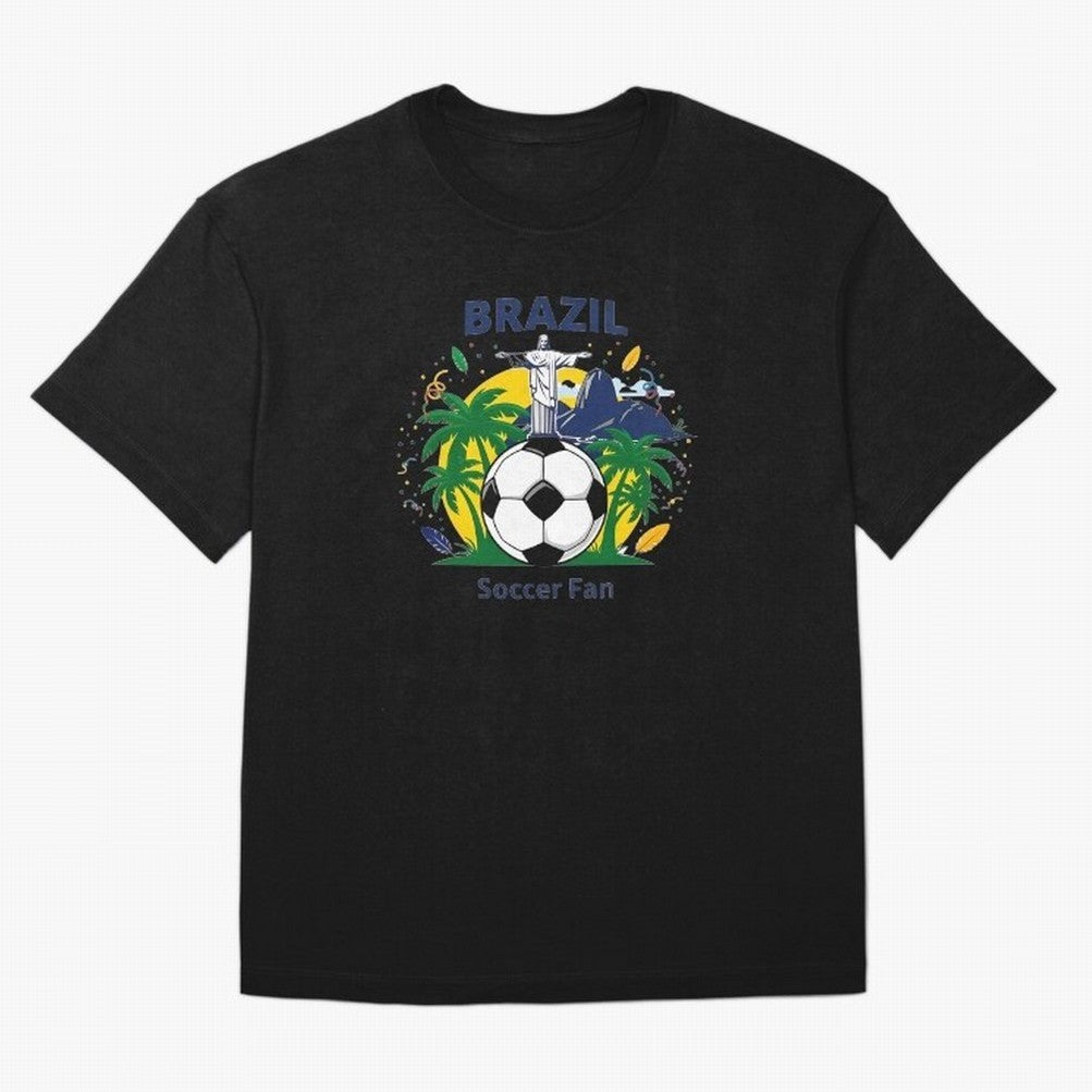 Brazil Soccer Fan T-shirt Classic T-Shirt Show Match Day Excitement for FIFA World Cup 2026 Featuring Messi, CR7 and Mbappe, Netherlands Energy, Tournament Hype, Historic Matchups, Family Viewing Parties and Global Sports Pride; Ideal for Fans Who