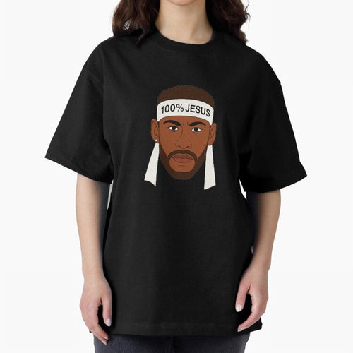 100% JESUS Neymar Inspired Minimalist Art Oversized T-Shirt Show Championship Spirit for FIFA World Cup 2026 Highlighting Messi, Brazil, Portugal and Argentina Energy, Stadium Chants, National Pride, Trophy Dreams and Unforgettable Football