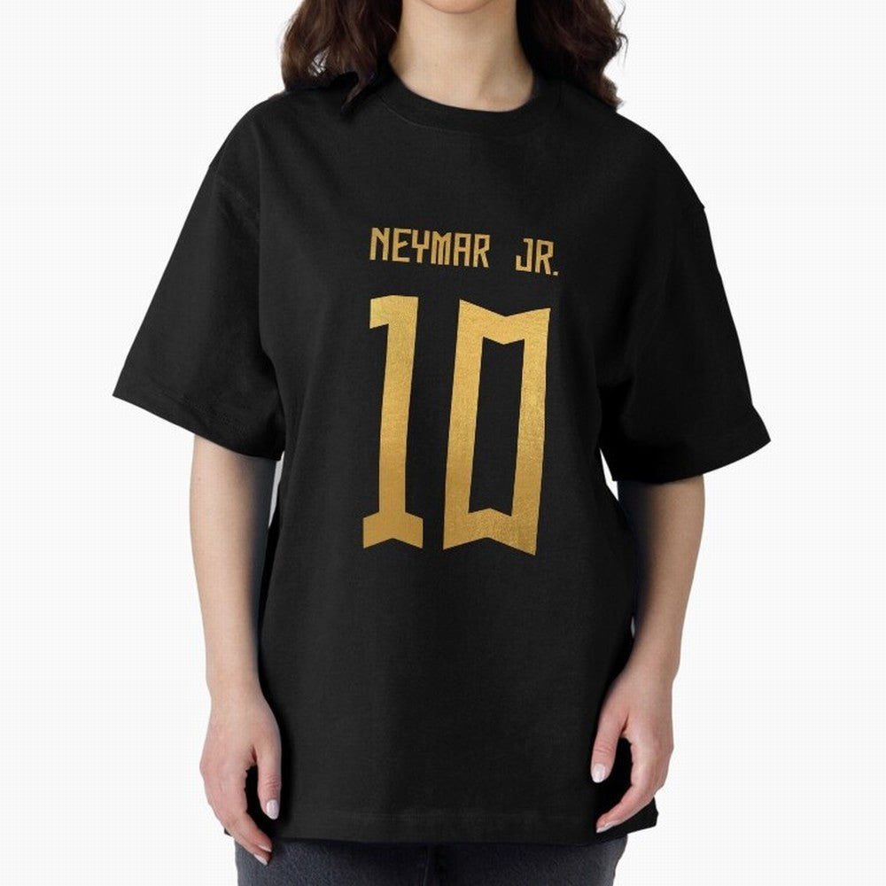 Copy of Neymar Jr Brazil Jersey 2023 Oversized T-Shirt Celebrate Soccer Greatness during Match Day Hype around FIFA World Cup 2026 USA Canada Mexico, Messi, Neymar and Mbappe, Brazil, Portugal and Argentina, Classic Soccer Heritage, Championship