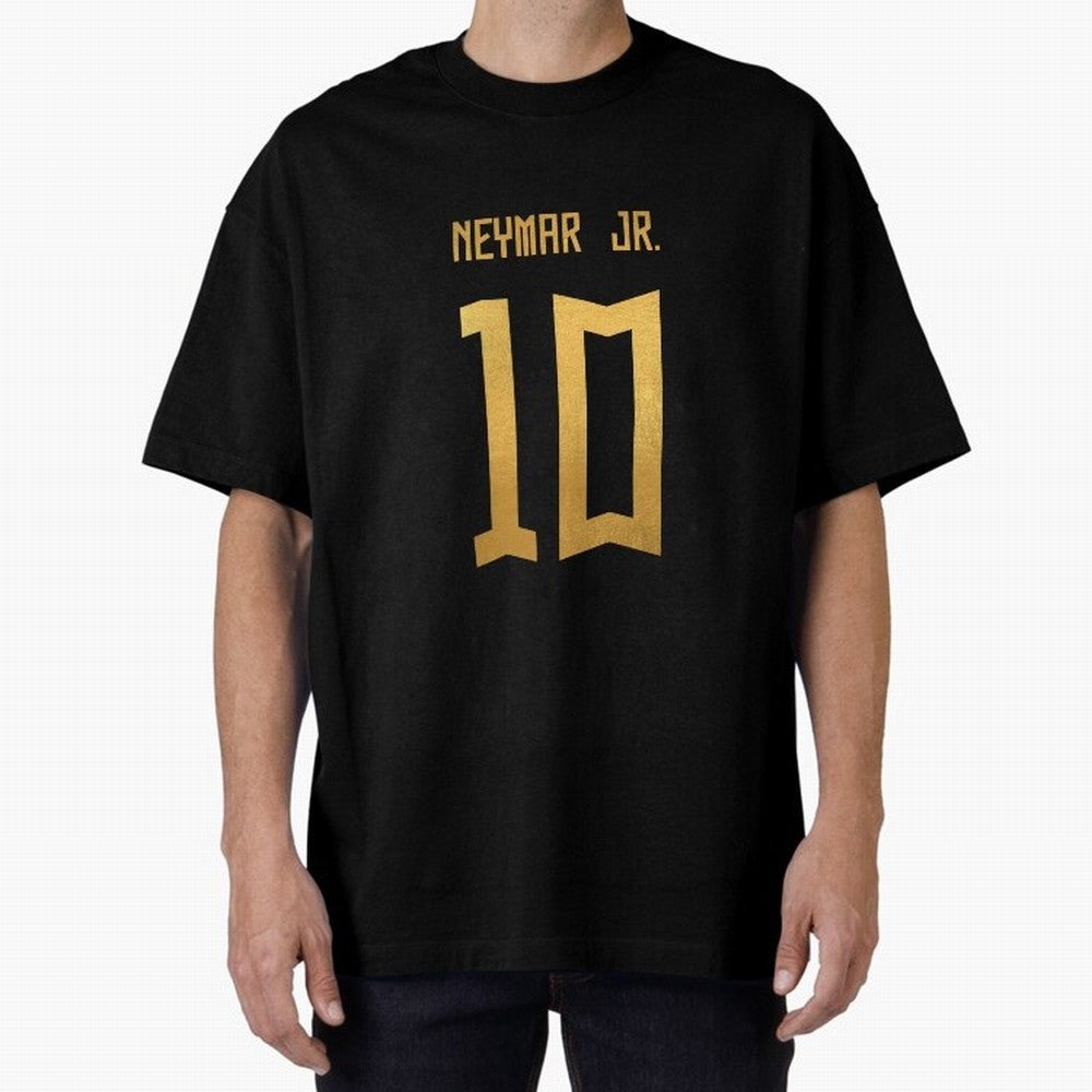 Copy of Neymar Jr Brazil Jersey 2023 Oversized T-Shirt Celebrate Soccer Greatness during Match Day Hype around FIFA World Cup 2026 USA Canada Mexico, Messi, Neymar and Mbappe, Brazil, Portugal and Argentina, Classic Soccer Heritage, Championship
