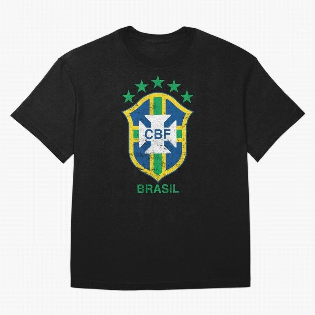 Brasil Soccer Flag Team Brazil Support Gift Classic T-Shirt Turn Up for FIFA World Cup 2026 USA Canada Mexico with Messi, Neymar and Mbappe, Argentina and Brazil Energy, Classic Soccer Heritage, Championship Pressure, Fan Loyalty and International